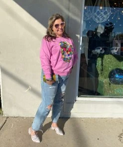 Queen Of Sparkles Skull Sweater