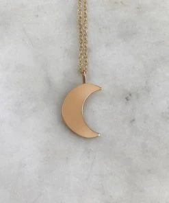 Mimosa Handcrafted Mimosa Crescent Moon Necklace