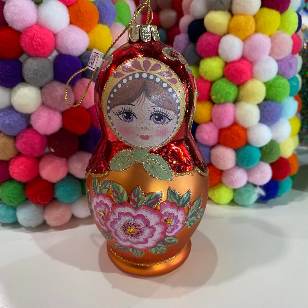 Wanderlust By Abby Russian Nesting Doll Ornament DRY GOODS 5 Wanderlust By Abby Russian Nesting Doll Ornament DRY GOODS