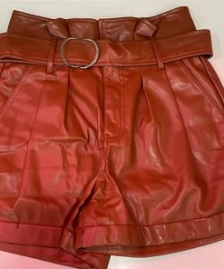 Wanderlust By Abby Brown Leather Shorts