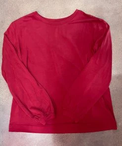 Wanderlust By Abby NEW Basic Long Sleeve Red Top