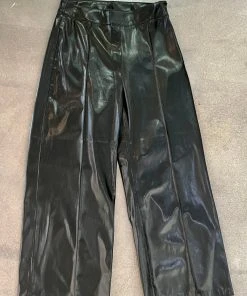 Wanderlust By Abby NEW Wide Leg Leather Pants