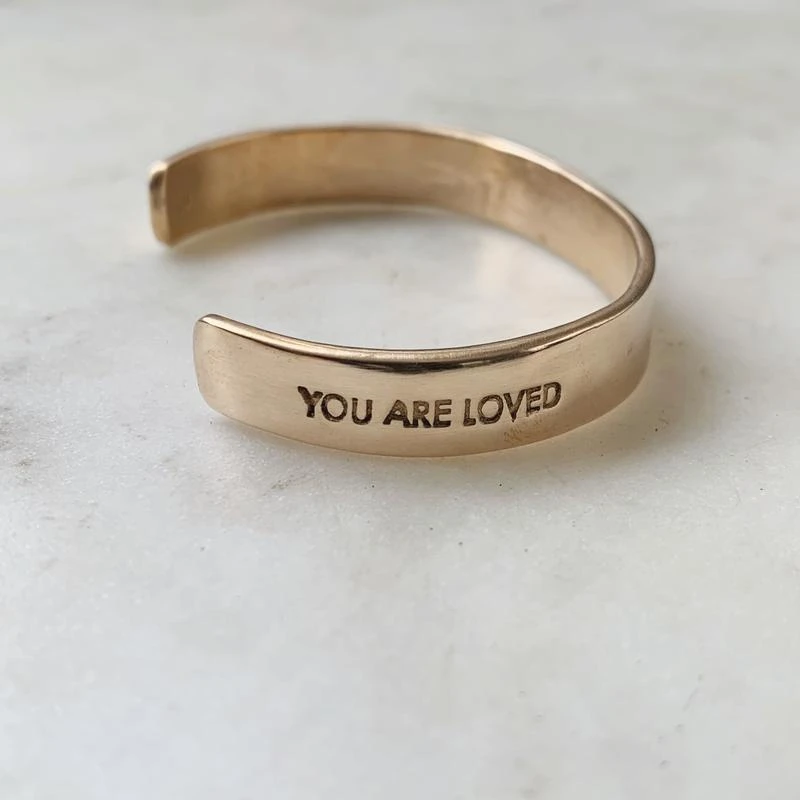 Mimosa Handcrafted NEW Mimosa You Are Loved Cuff 3 Mimosa Handcrafted NEW Mimosa You Are Loved Cuff