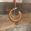 Wanderlust By Abby Red And Gold Hoops