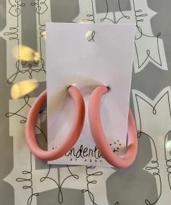 Wanderlust By Abby Light Pink Hoops