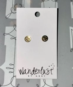 Wanderlust By Abby NEW Smiley Studs
