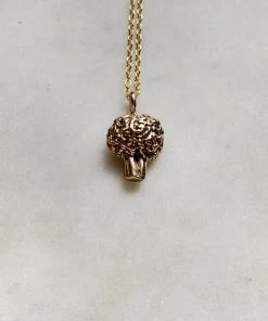 Mimosa Handcrafted Broccoli Necklace NEW