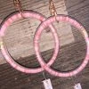 Wanderlust By Abby Ombre Pink Key Ring Bracelet NEW