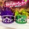 Wanderlust By Abby Mardi Gras Feather Crown NEW