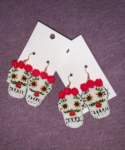 Wanderlust By Abby Skull Earrings