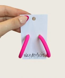Wanderlust By Abby NEW Matte Hoops