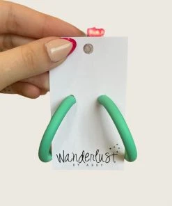 Wanderlust By Abby NEW Matte Hoops