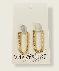 Wanderlust By Abby Open Cut Earrings NEW