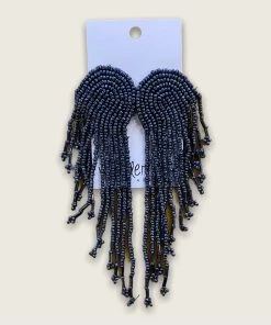 Wanderlust By Abby NEW Charcoal Rainbow Tassels