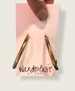 Wanderlust By Abby Hoop Earrings NEW