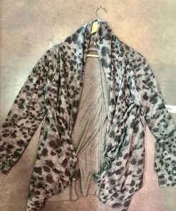 Wanderlust By Abby Comfy Animal Print Cardigan