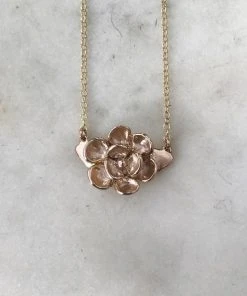 Mimosa Handcrafted Mimosa Magnolia Pendant Double Attached JEWELRY