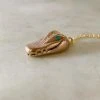 Mimosa Handcrafted NEW Alligator Head With Turquoise Eyes Necklace