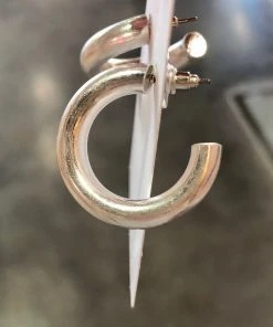 Wanderlust By Abby Gold And Silver Chunky Hoops NEW