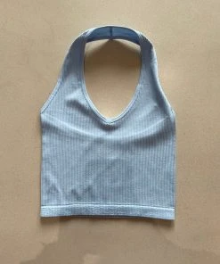 Wanderlust By Abby NEW Ribbed Halter Top