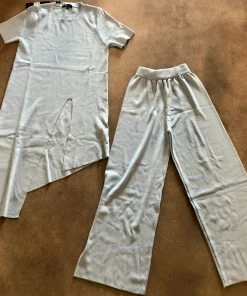 Wanderlust By Abby NEW Baby Blue Top And Bottom Set