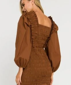 Wanderlust By Abby Smocking Detail Mini Dress