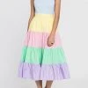Wanderlust By Abby Pastel Colorblock Dress NEW