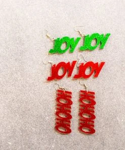 Wanderlust By Abby Glitter Festive Earrings