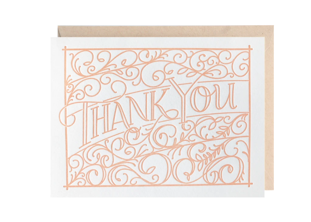 Lion Heart Prints Ironwork Thank You Greeting Card NEW 3 Lion Heart Prints Ironwork Thank You Greeting Card NEW