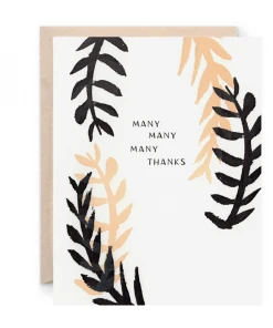 Lion Heart Prints NEW Many Many Many Thanks Greeting Card