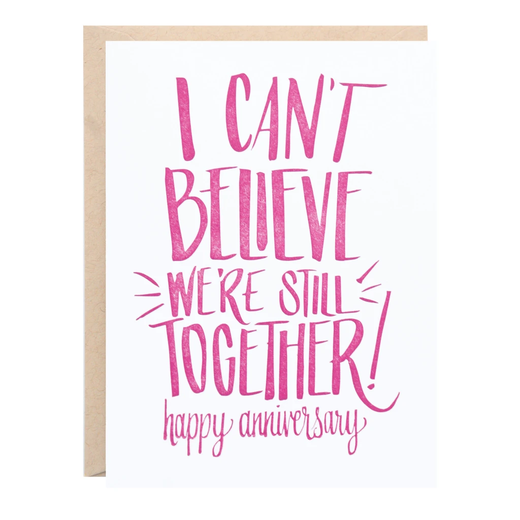 Lion Heart Prints Can't Believe We're Still Together Card NEW 2 Lion Heart Prints Can't Believe We're Still Together Card NEW