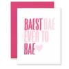 Lion Heart Prints Best Bae Greeting Card NEW 2 Lion Heart Prints Best Bae Greeting Card NEW