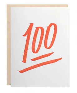 Lion Heart Prints Keep It 100 Greeting Card NEW