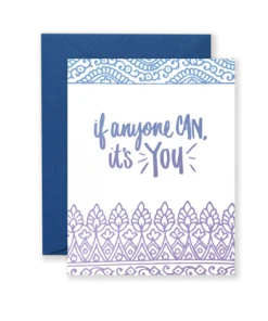 Wanderlust By Abby NEW If Anyone Can, It's You Greeting Card