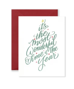 Lion Heart Prints Most Wonderful Time Of The Year Card NEW