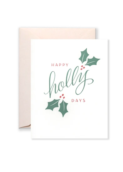 Lion Heart Prints NEW Happy Holly Days Card 3 Lion Heart Prints NEW Happy Holly Days Card