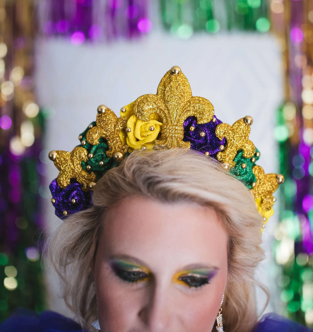 Wanderlust By Abby Fleur De Lis Mardi Gras Headpiece 4 Wanderlust By Abby Fleur De Lis Mardi Gras Headpiece