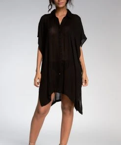 Wanderlust By Abby Collared Flowy Top NEW