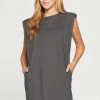 Wanderlust By Abby NEW Short Sleeve Padded Dress
