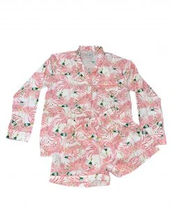 Wanderlust By Abby Flamingo Champagne PJ Set