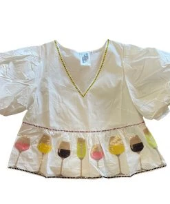 Queen Of Sparkles QOS Wine Blouse CLOTHING