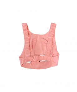 Wanderlust By Abby Elastic Band Open Back Crop Top NEW