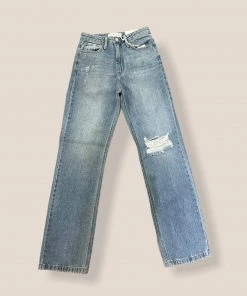 Wanderlust By Abby High Rise Long Straight Jean NEW