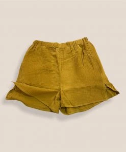 Wanderlust By Abby NEW Double Gauze Side Slit Shorts