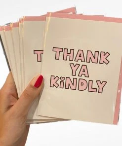 Lion Heart Prints Thank Ya Kindly Greeting Card