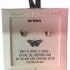 Wanderlust By Abby NEW Butterfly Stud Earrings