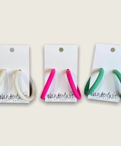 Wanderlust By Abby NEW Matte Hoops