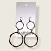Wanderlust By Abby Double Circle Dangle Earrings
