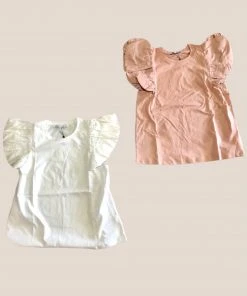 Wanderlust By Abby Short Balloon Sleeve Top NEW