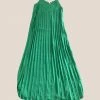 Wanderlust By Abby Pleated Maxi Sleeveless NEW